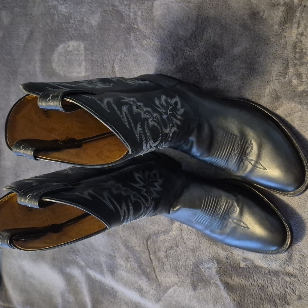 Tony Lama Men's Americana Black Stallion Western Boots